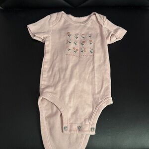 Carter's Pink Floral Baby Bodysuit